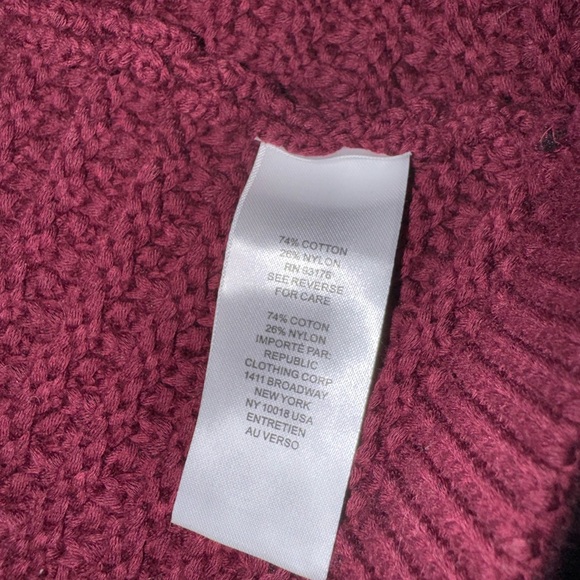 House of Harlow 1960 Deep Maroon or burgundy Cardigan - Picture 5 of 5